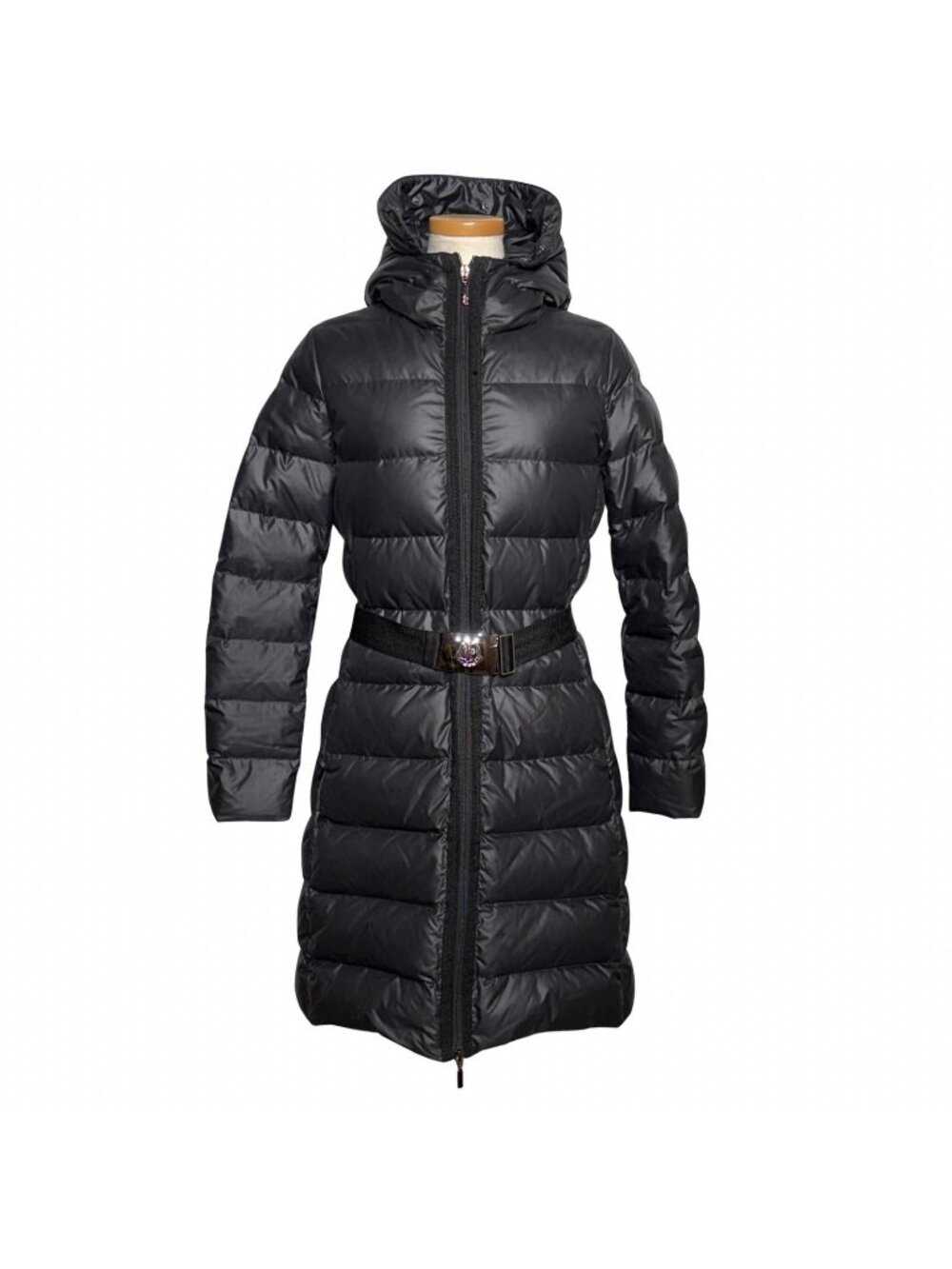 Moncler Nantesfur Down Coat 0 Black Polyester Nylon Jacket